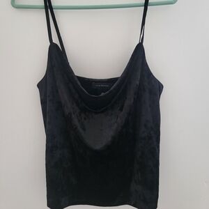 Club Monaco Crushed Velvet Cowl Neck Cami